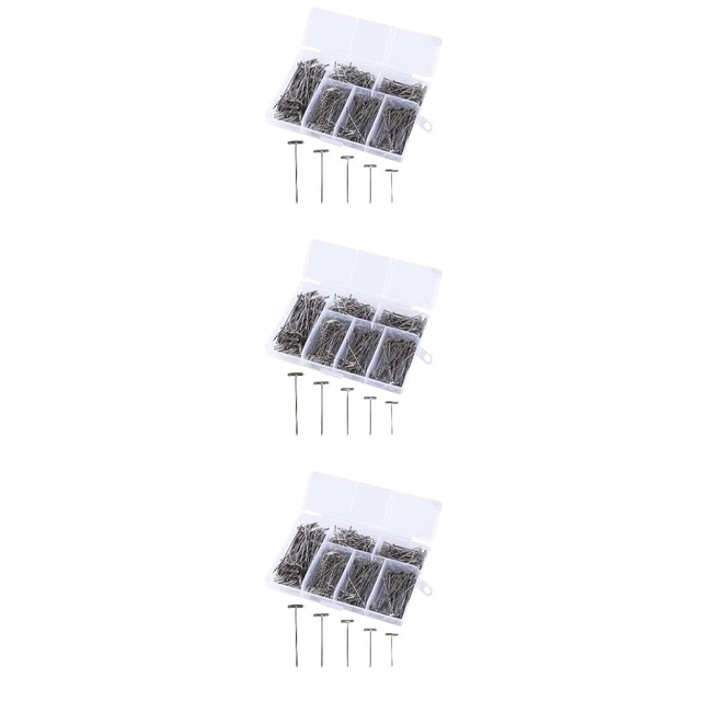1 Caja / 450 Piezas Agujas En Forma de T Juego Bolígrafos T Metal para el