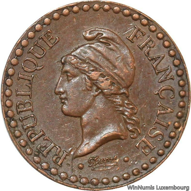 R9814 Rare Un Centime Dupré 1849 A Paris République SUP -> Make offer