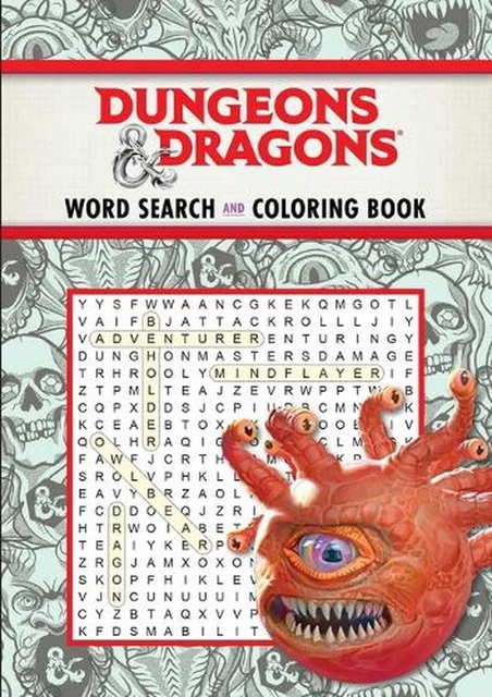 Dungeons & Dragons Word Search and Coloring by Editors of Thunder Bay Press (Eng