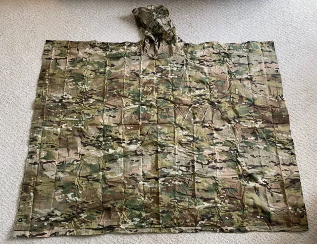 Military Issued Multi Use Rain Poncho - Multicam OCP