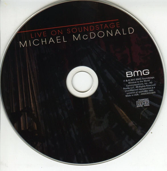 MICHAEL MCDONALD Live On Soundstage (CD + DVD) NEUF SOUS BLISTER
