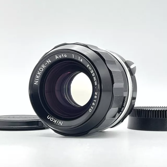 [Casi como nuevo] Lente Nikon Nikkor-N automática 35 mm f/1,4 no Ai MF de JAPÓN