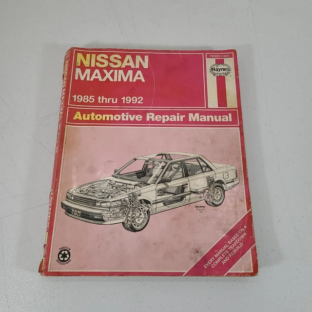 Nissan Maxima 1985-1992 Tuneup Service Repair Manual 1986 1987 1988 1989 1990 91
