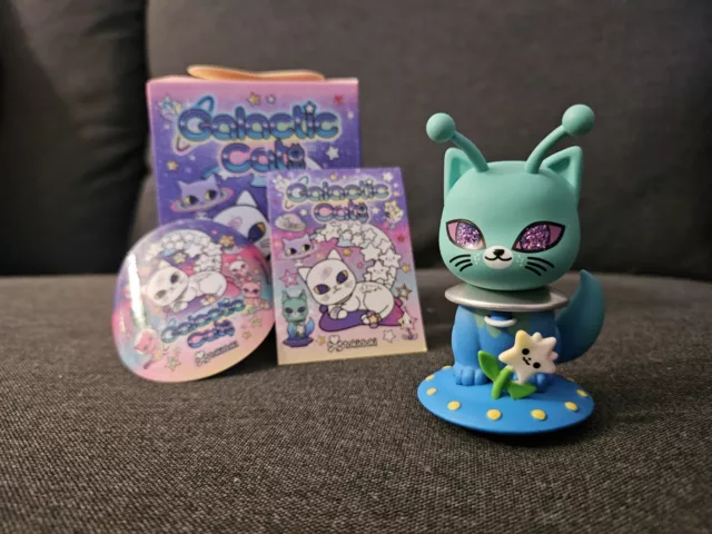 Tokidoki Galactic Cat Series 1 Quantum Kitty Figure NEW Sticker/box Included
