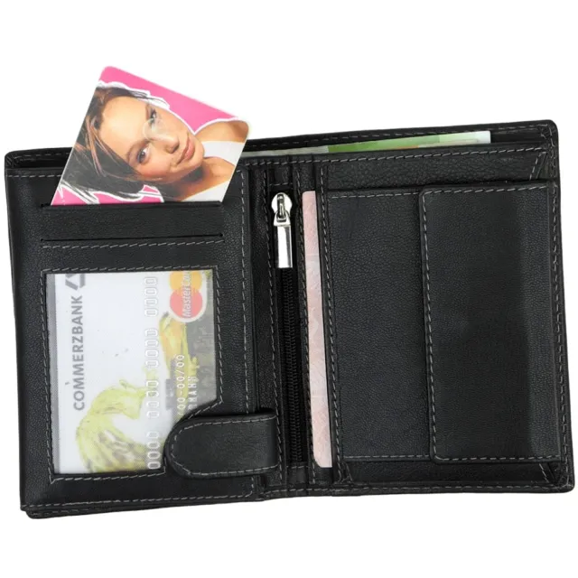 Portefeuille J.JONES pour hommes RFID cuir portefeuille portefeuille sac d'argent portefeuille 2