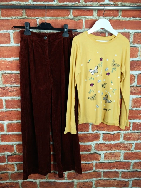 Girls Bundle Age 10-11 Years Fatface Next Corduroy Trousers Top T-Shirt 146Cm