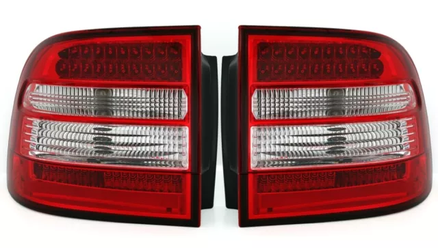 LED Rückleuchten Set in Rot- Weiss für Porsche Cayenne 2002-2007 Heckleuchten