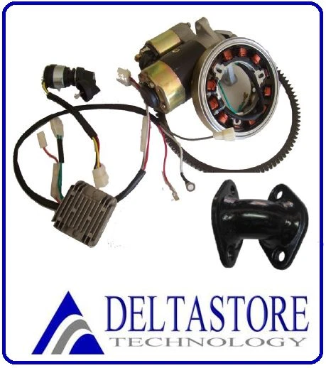 Estrattore Di Avviamento A Strappo Per Motori A Benzina 188F/190F/GX390 - Ricambio Rosso E Nero Con Maniglia In Plastica