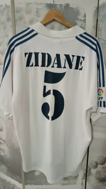 Real Madrid Zidane Camiseta Futbol Football Shirt Trikot XL