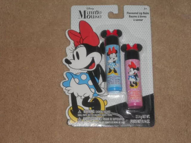 Disney Minnie Mouse 2ct Lip Balms - NEW IN PACKAGES