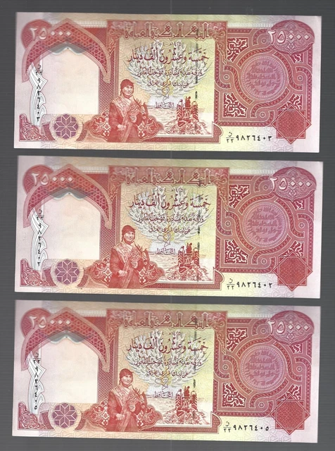 Iraq 🎇🎇 25000 Dinars x 1 banknote 🎇 UV TESTED 🎇 Lot #2205 UNC!!!!
