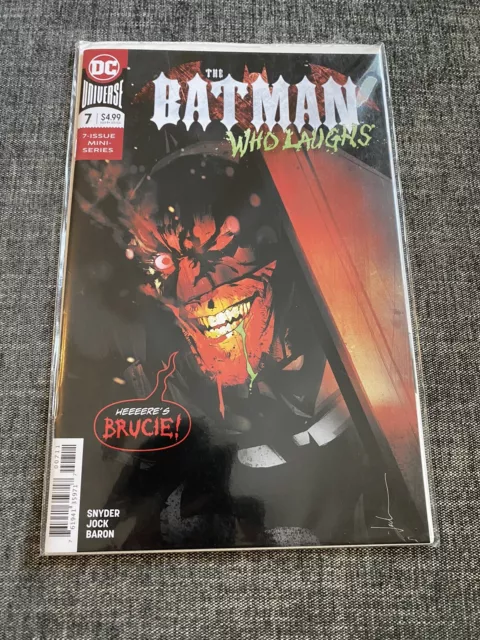 The Batman Who Laughs # 7 DC Comics Here's Brucie Snyder/Jock Last Issue 2019