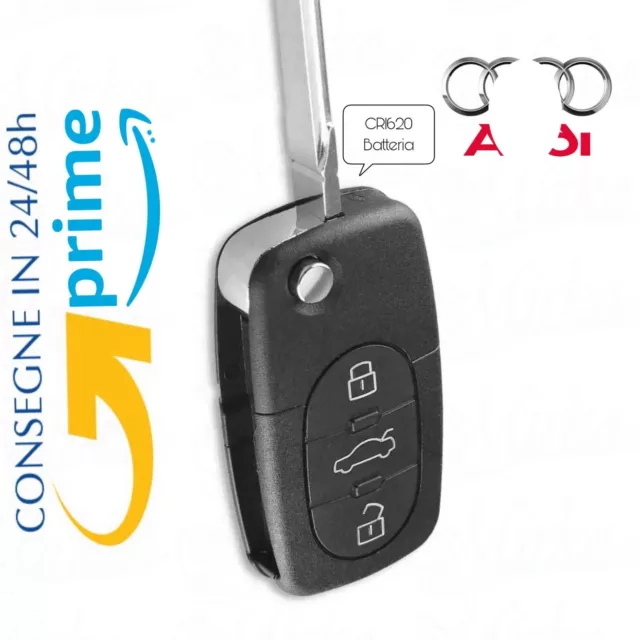 🇮🇹GUSCIO CHIAVE COVER Telecomando 3 Tasti per auto PER Audi A2 A3 A4 A6  A8 TT EUR 9,99 - PicClick IT
