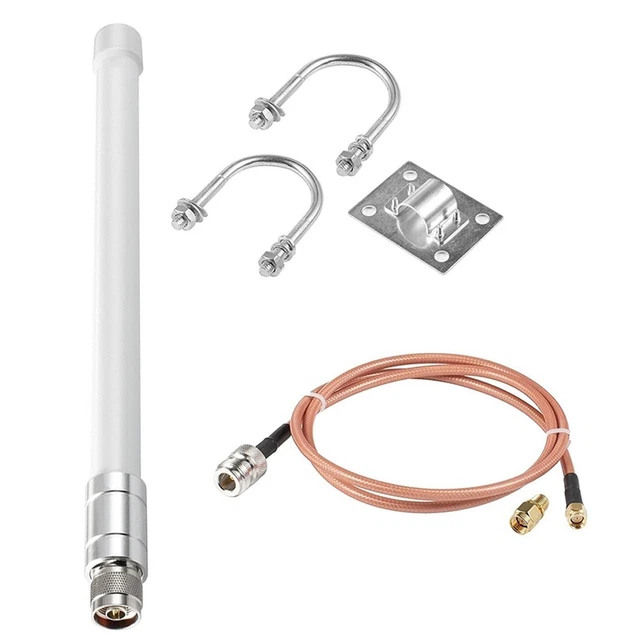 FIBERGLASS 8DBI ANTENNA for 915MHz For LoRa For ESP32 and For OLED ...
