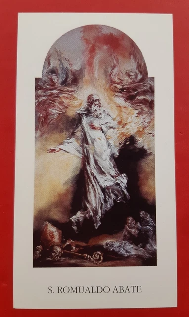 Santino San Romualdo Abate Holy Card Venerato in Faenza