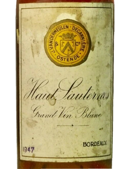 Haut Sauternes/Grand Vin Blanc - Vandermeulen _ Millésime du millénaire 1947