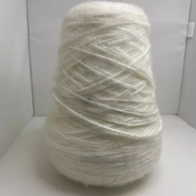 #5496 cono de hilo de máquina de tejer blanco esponjoso 15 oz