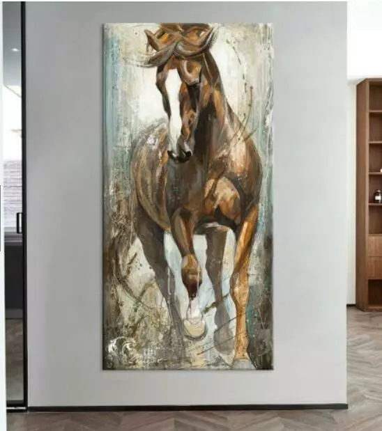 Beautiful High quality Hand-painted art Horse Oil painting on canvas