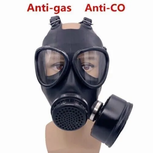 Full Chemical Gas Face Mask Protection Respirator Carbon Filter Military AntiGas