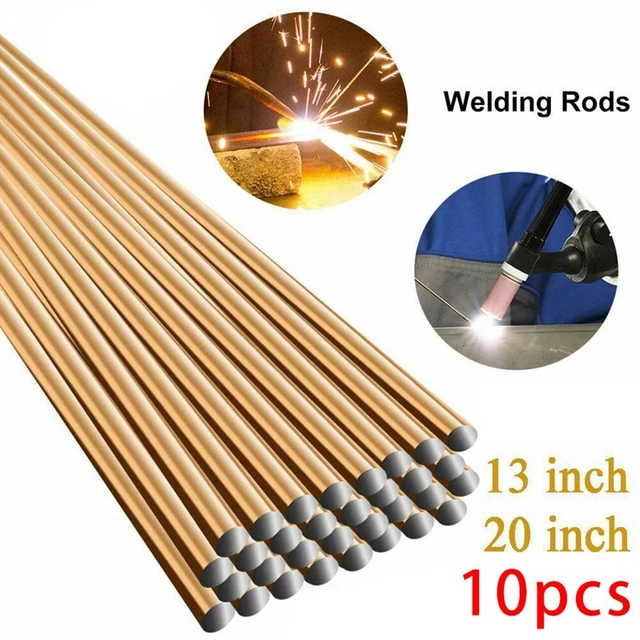 10 Packs/set Brass Rod Low Temperature Welding Rods Brazing Easy Soldering