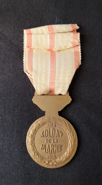 Médaille "Soldat De La Marne" 1914-1918 - Bronze - Commémorative WW1 - Très Bon état Original