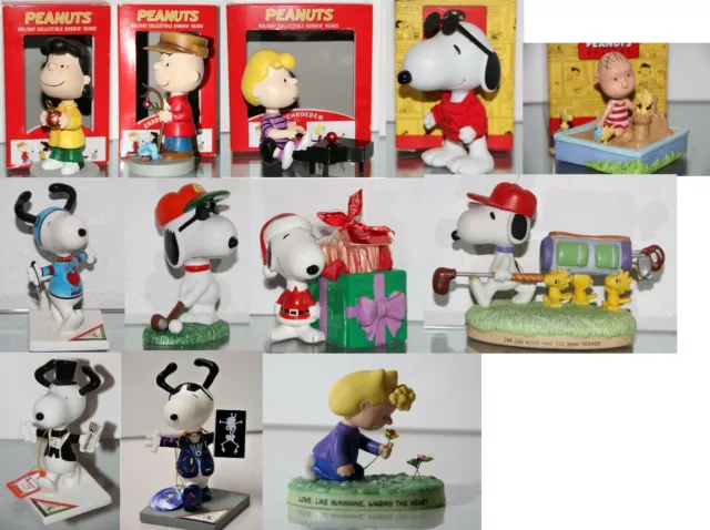 - Peanuts Snoopy, Lucy, Schröder  Figur - Auswahl : Wackelkopf, Porzellan, Resin