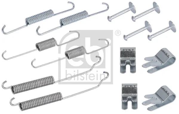 Brake Shoe Fitting Kit fits FORD FIESTA Mk6 TDCi 1.6D Rear 2008 on Febi Quality