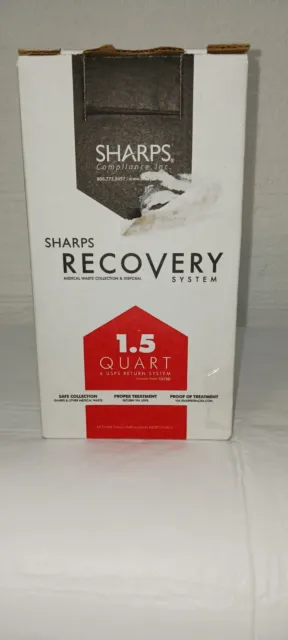 New Sharps 1.5 Quart Health Needle Collection and Disposal System