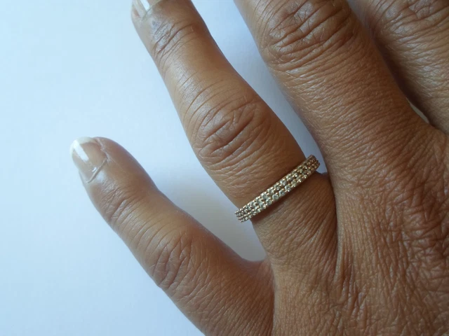 Bague Femme Argent Massif – Double Rangs Zirconiums – Taille 52 (Occasion)