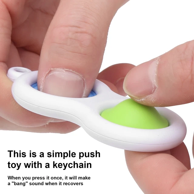 (Vert + Bleu) Jouet De Décompression De Porte-clés Jouets