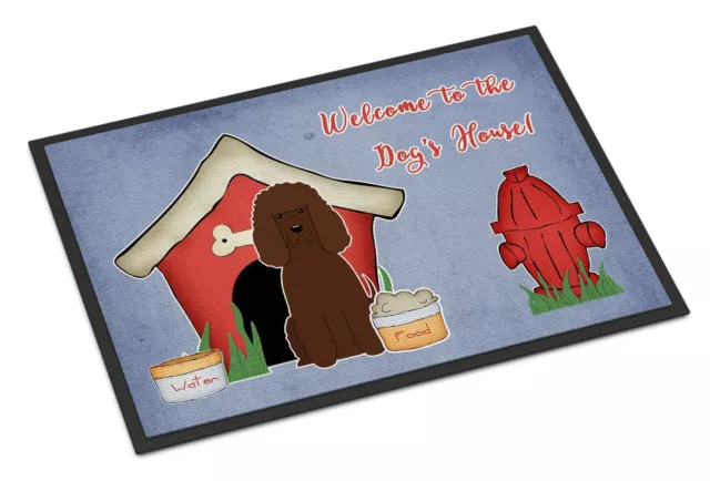 Dog House Collection Irish Water Spaniel Indoor Outdoor Mat 18x27 BB2817MAT-S