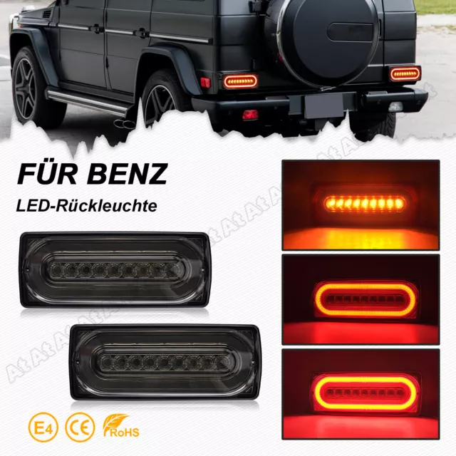 2x LED RÜCKLEUCHTE HECKLEUCHTE LAUFLICHT FÜR MERCEDES G G-KLASSE W463 SCHWARZ