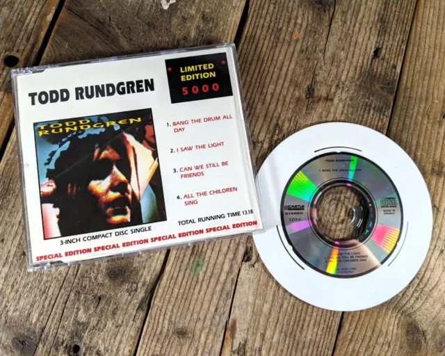 Todd Rundgren – Bang The Drum All Day (3" CD Single) Limited Edition ~ Rare