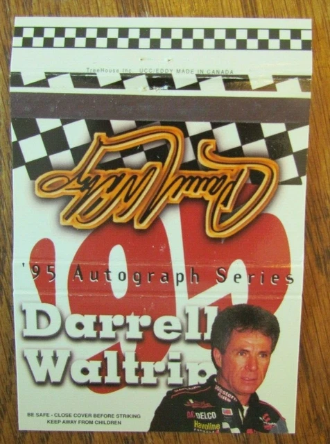 Nascar Racing Car Driver Darrell Waltrip Matchbook Cover Empty 1995 Matchcover D