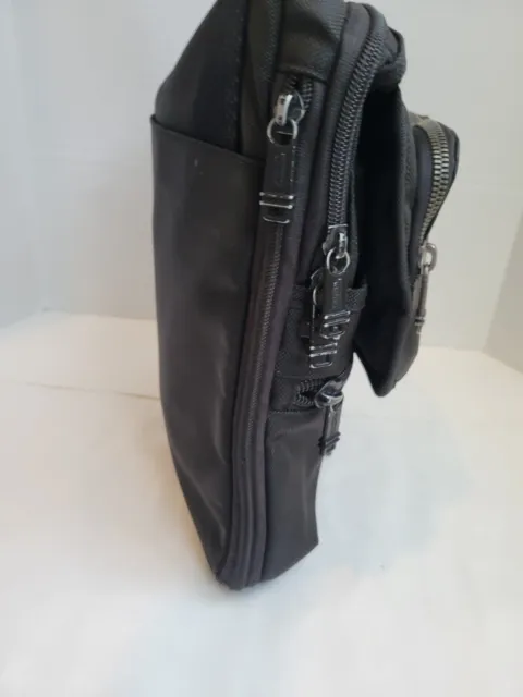 Tumi Alpha Bravo Arnold  Zip Flap Black Cross Body Secure Bag For Travel 3