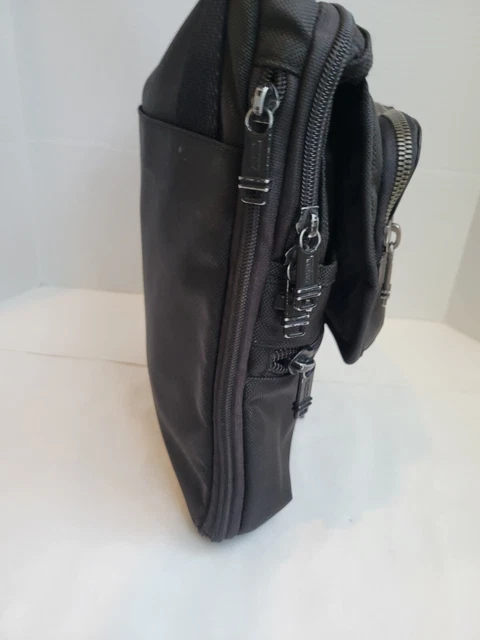 Tumi Alpha Bravo Arnold  Zip Flap Black Cross Body Secure Bag For Travel 3