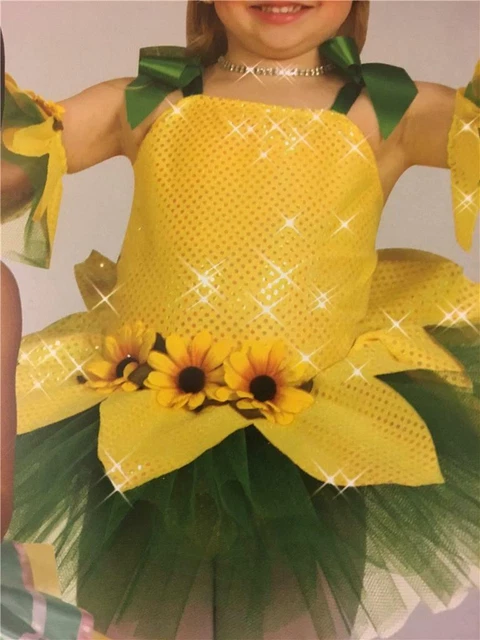 Dance Costume Tap ballet dress Child Skate Pageant Art Stone Wishes do come true