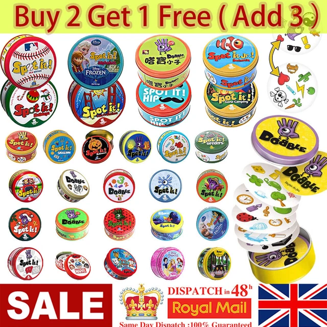 Dobble Classic Funny Family Game Card Gift for Kids Spot It Card Toy 50 Type Hot