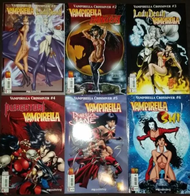 VAMPIRELLA CROSSOVER (deutsch) ab 1  - 6 + Variant - MG PUBLISHING 2000 - TOP