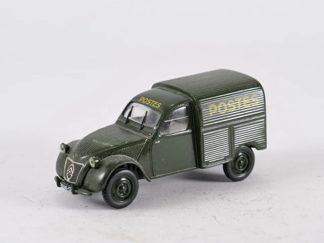 Modèle Réduit Norev Citroën 2CV Postes PTT 1952 - Échelle 1/43 - Métal/Plastique - Occasion En Boîte Plexi