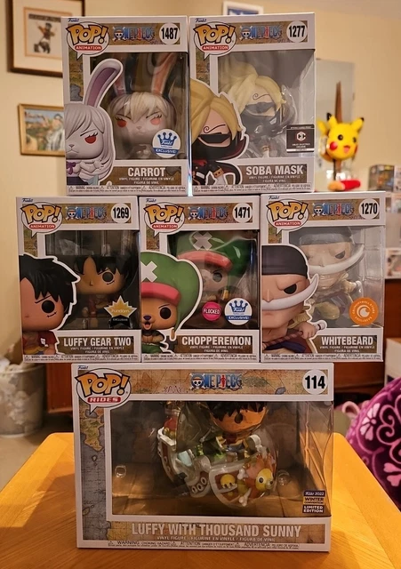 Figura De Vinilo Funko POP RIDES One Piece Luffy Con Thousand Sunny 114 Luffy Con Going Merry 111 Edicion Coleccion Modelo Juguetes