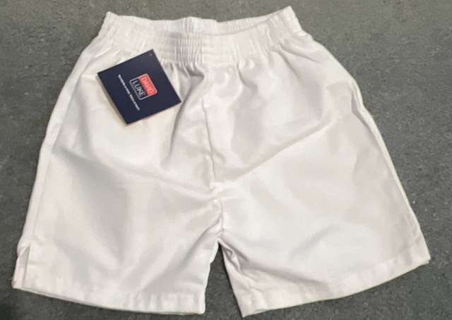 Short unisex bianco pe 60 cm/24 pollici nuovi con etichette