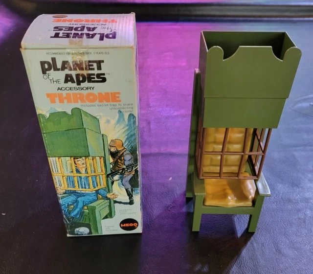 VINTAGE MEGO of the Apes Accessory Throne Set w/ Original Box