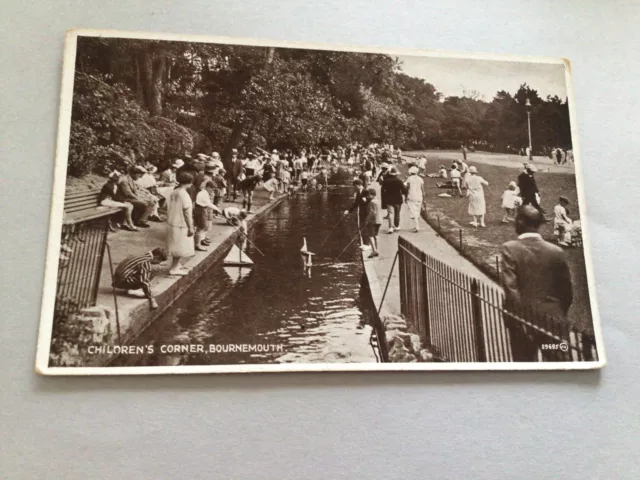 Childrens Corner Bournemouth unused vintage postcard Ref 66040