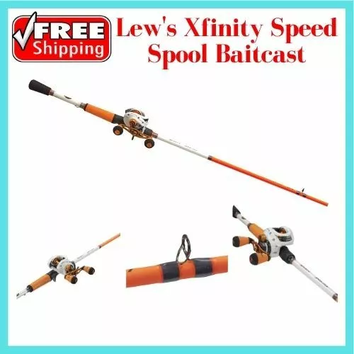 LEWS XFINITY SPEED Spool Baitcast Fishing Rod and Reel Combo