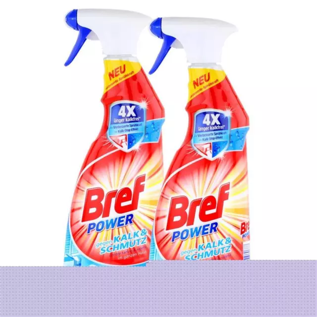 2x Henkel Bref Power gegen Kalk & Schmutz 750 ml Reiniger