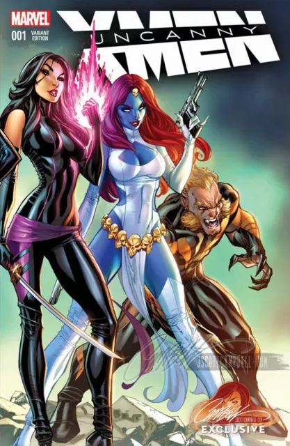 Uncanny X-Men 1 Vol 4 J Scott Campbell Connecting Color Variant Nm Extraordinary