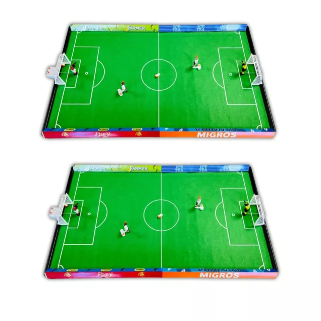 2er Set Migros Tipp-Kick Mania Tischfußball mit 4 Kicker & Torwart Fußball Spiel
