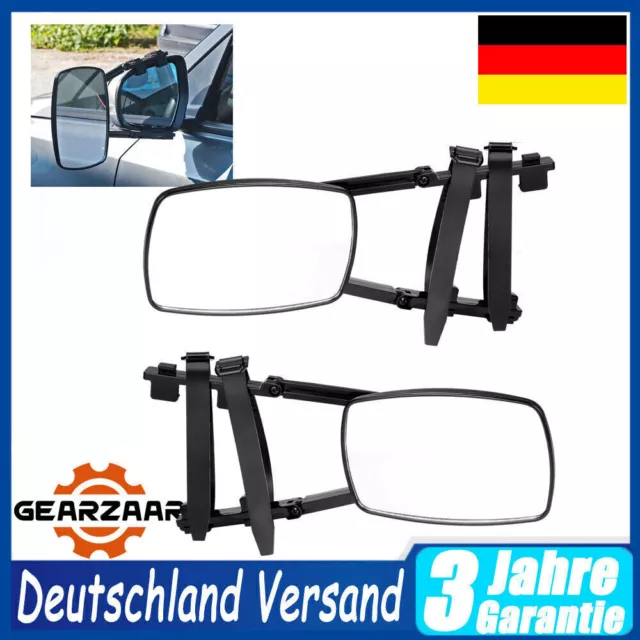 2X Universal Caravanspiegel Aufsatzspiegel  Wohnwagenspiegel Zusatzspiegel