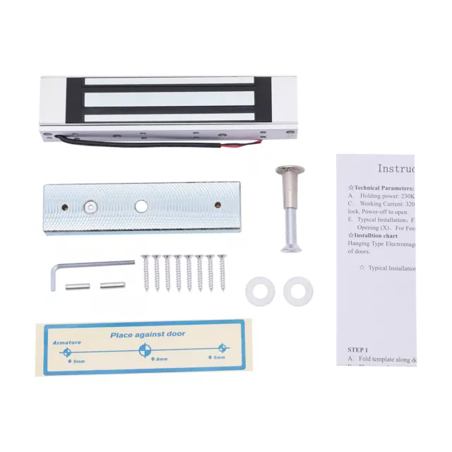 130KG 286LBS 12V Single Door Electric Magnetic Door Lock for Access Control Kit